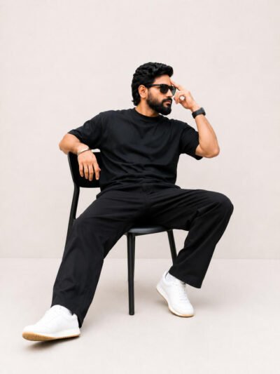 Black Classic Oversized T-shirt