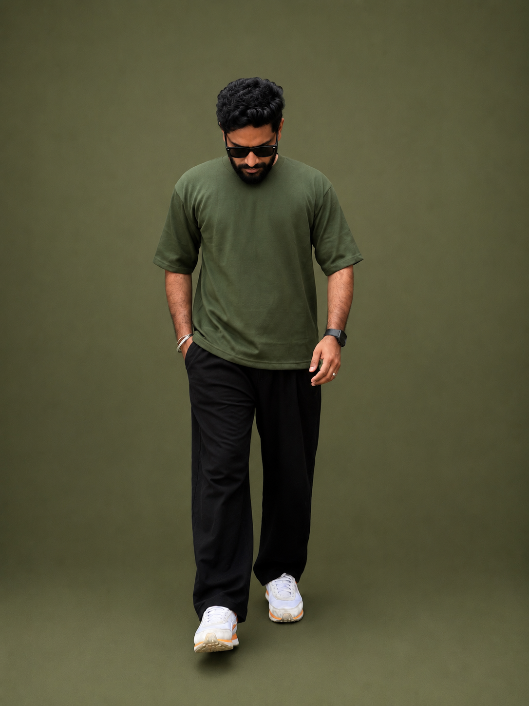 Olive Green Classic Oversized T-shirt