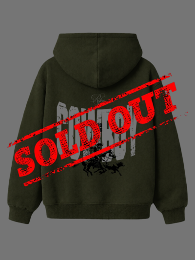 ROFERO COWBOY OLIVE GREEN HOODIE [UNISEX]