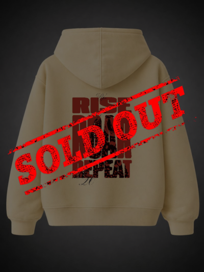 ROFERO signature hoodie - RISE • ROAR • REPEAT- Peach [Unisex]